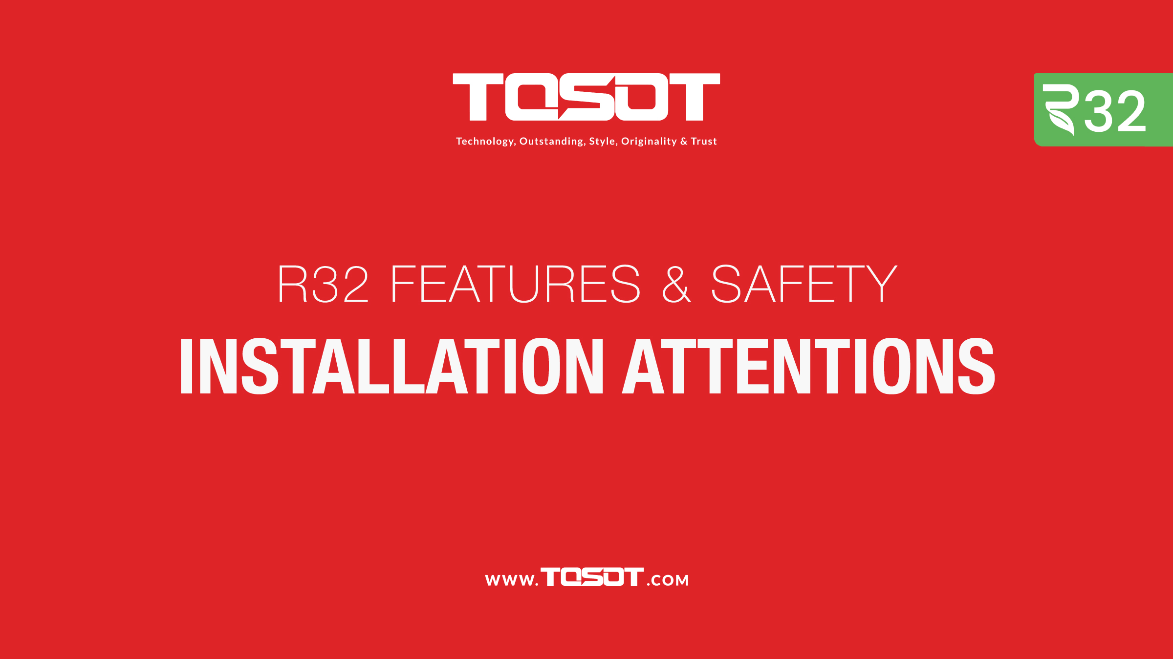 Installation Attentions